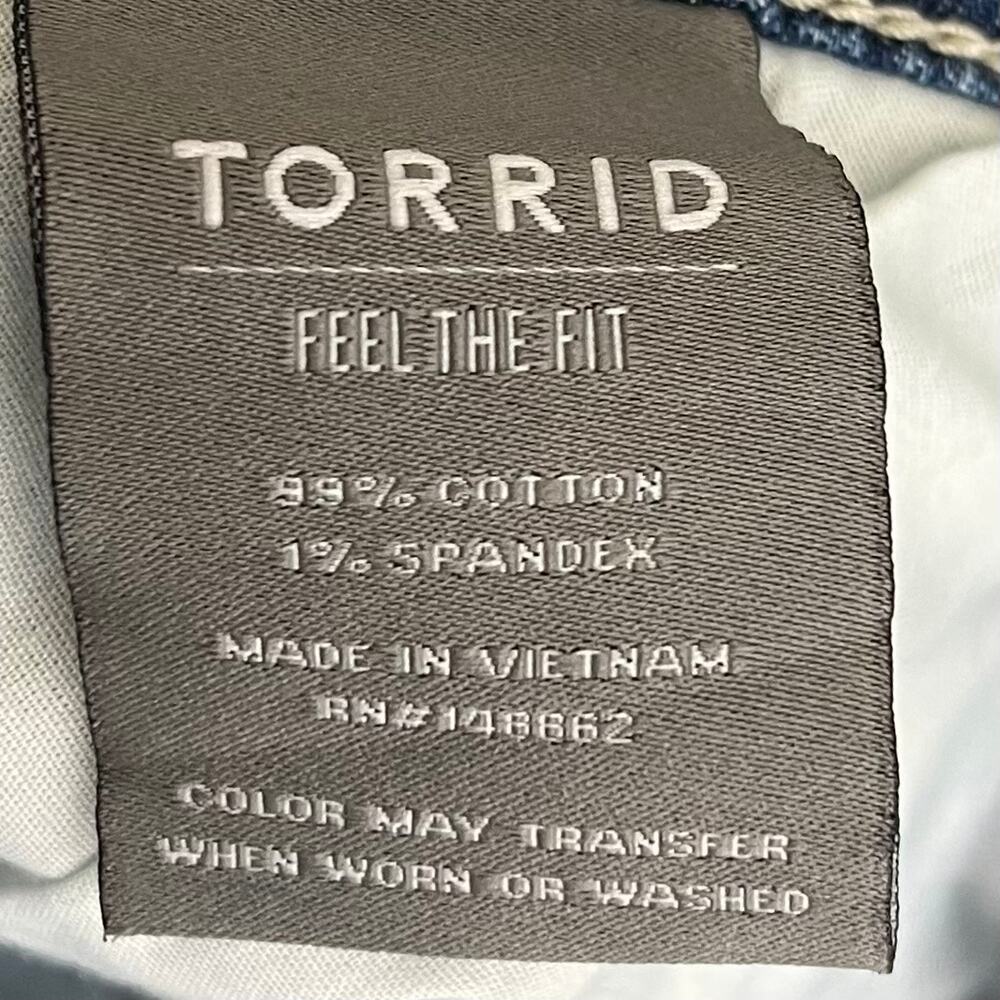 torrid Size 18 Medium Dark Wash Boyfriend Straight Vintage Stretch Mid-Rise Jean - Picture 12 of 13